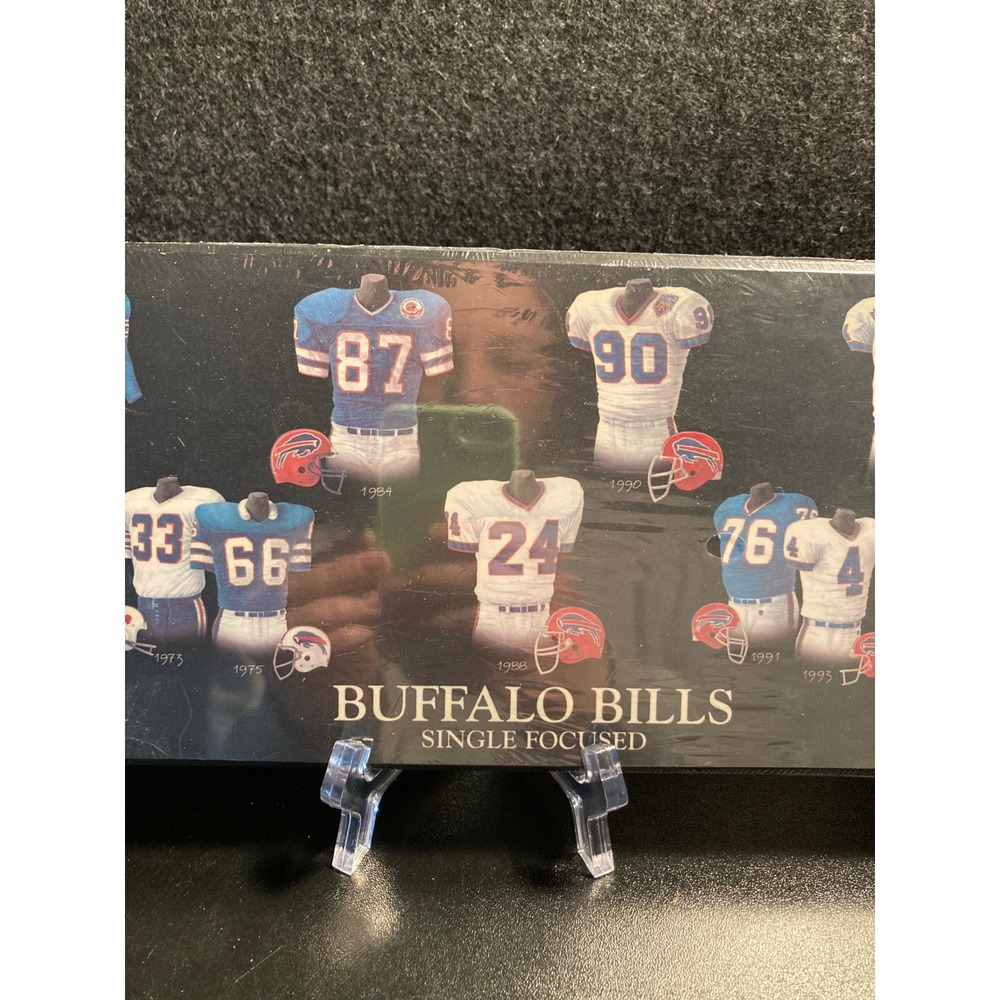 Buffalo Bills NFL Jersey Evolution Wall Plaque 5x15 Single Focused 1960-2005 NEW - Picture 3 of 8
